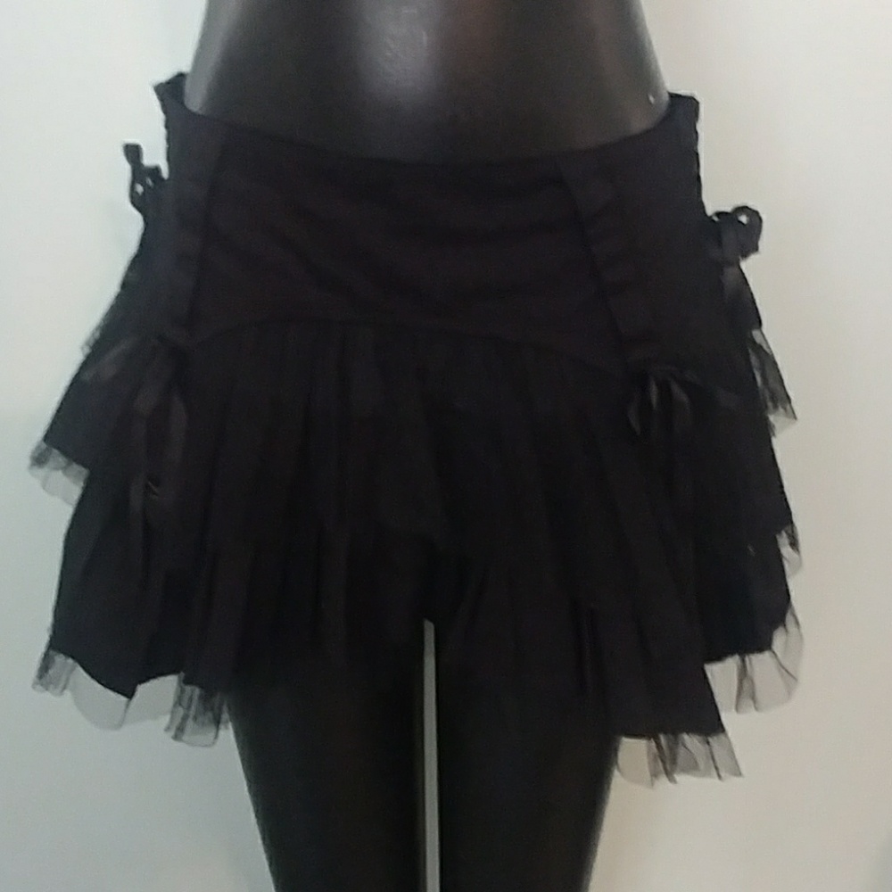 Hell bunny black lace corset skirt s/m
